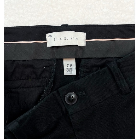 GAP • Black True Straight Two-Way Stretch Ankle Trouser Pants, 0P - Picture 8 of 9